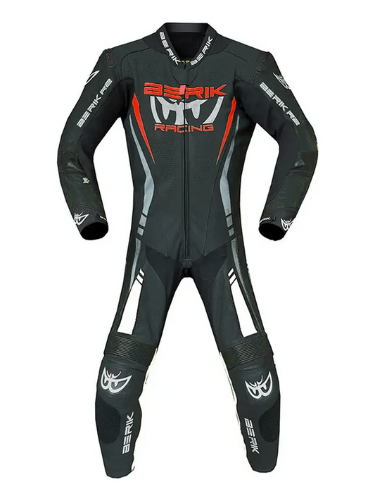 Macacão Berik 1Pç Airbag Preto/Branco/Vermelho/Cinza