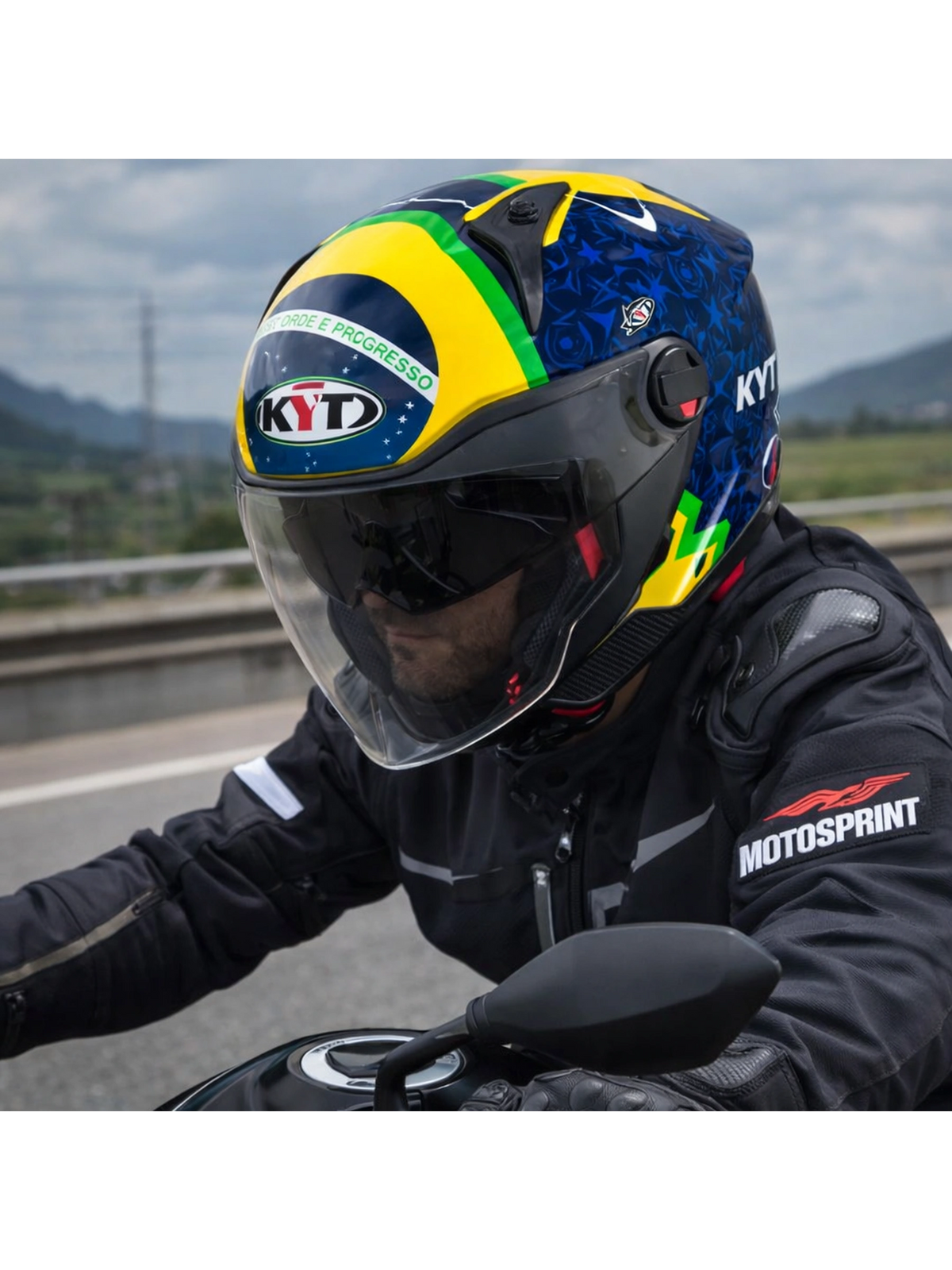 Capacete Kyt D-City Diogo Moreira 2024 Replica