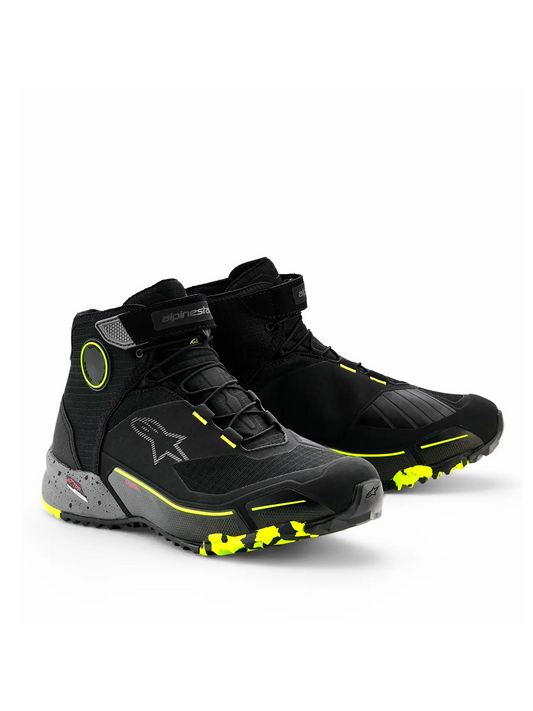 Bota alpinestars CRX Drystar Pto/Cinza Escuro/Amar Fluo