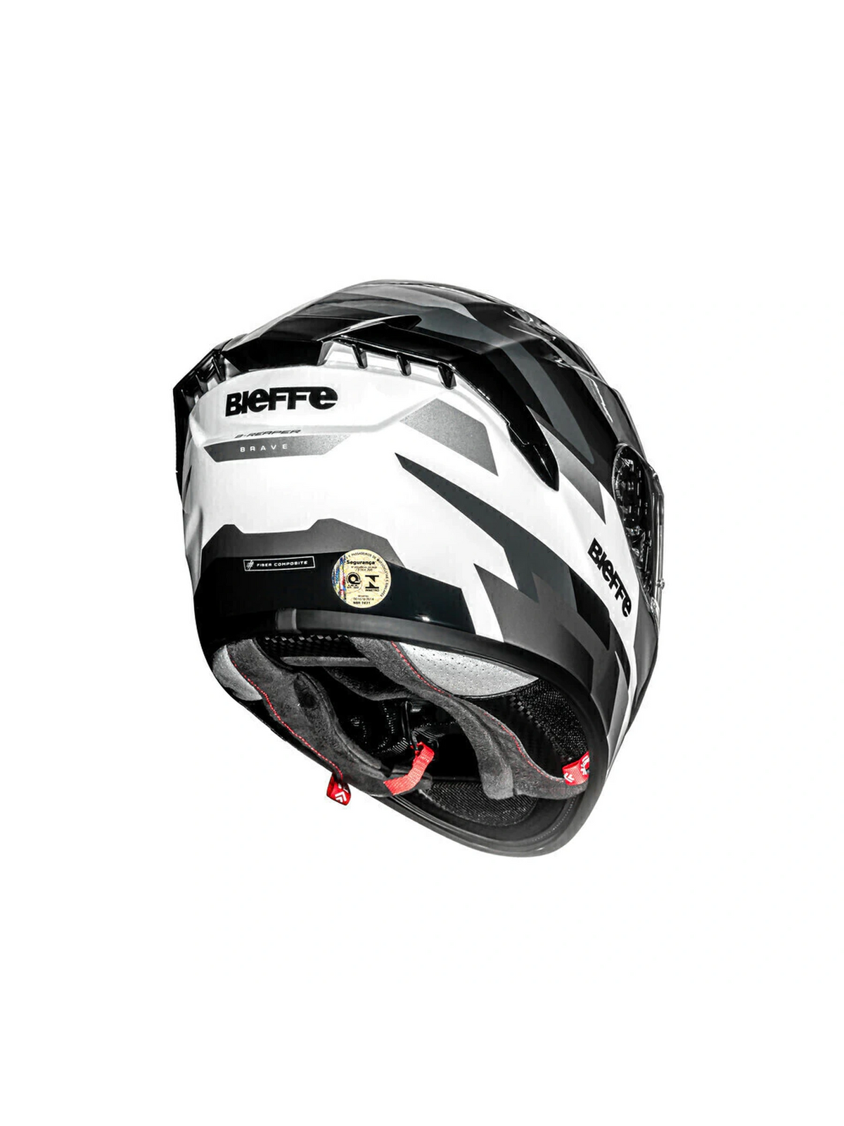 Capacete Bieffe B-Reaper Brave Branco/Prata