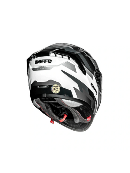 Capacete Bieffe B-Reaper Brave Branco/Prata