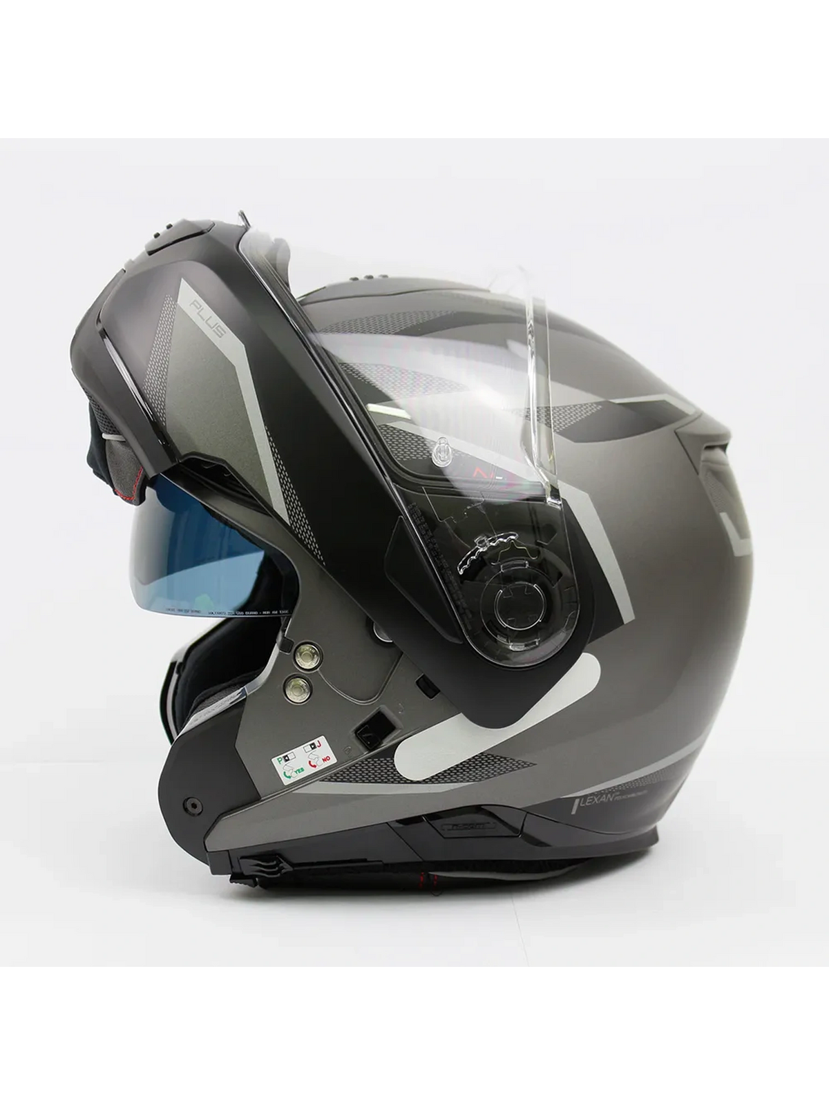Capacete Nolan N100-5 Plus Overland Cinza/Preto Fosco (31)