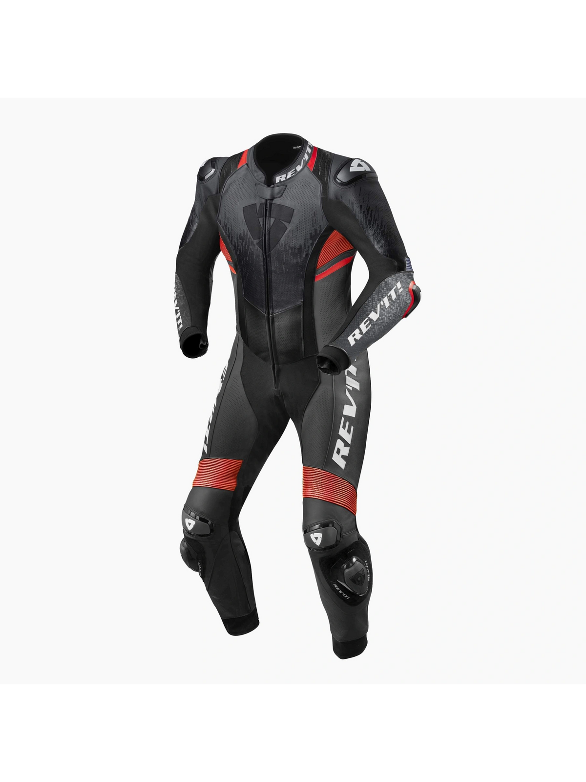Macacão Revit One Piece Quantum 2 Anthracite-Neon Red