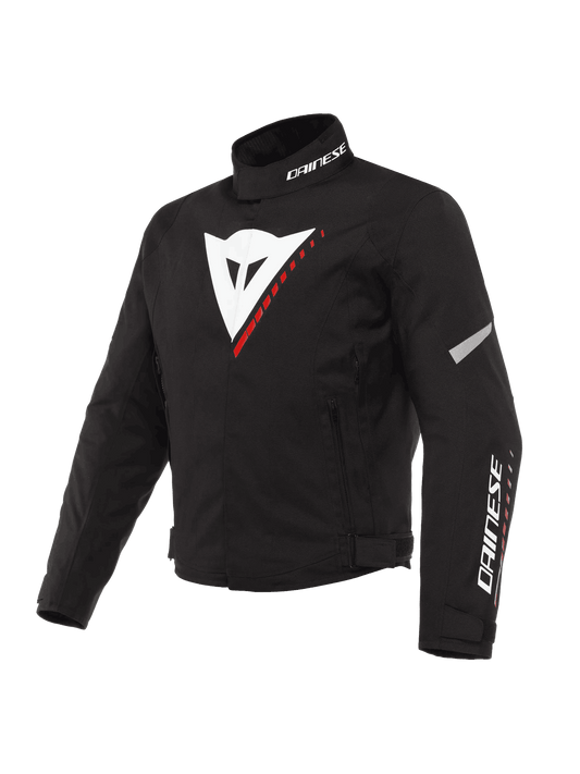 Jaqueta Dainese Veloce D-Dry Preto/Branco/Vermelho Lava