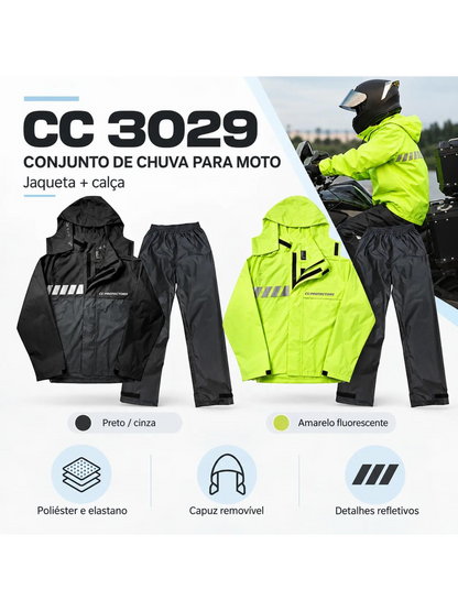 Capa De Chuva Cc Protectors Amarela (3029)
