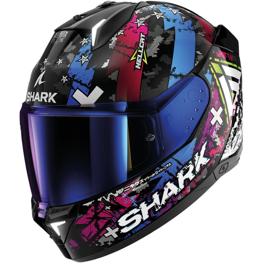 Capacete Shark Skwal I3 Hellcat Preto e Azul (KUB)