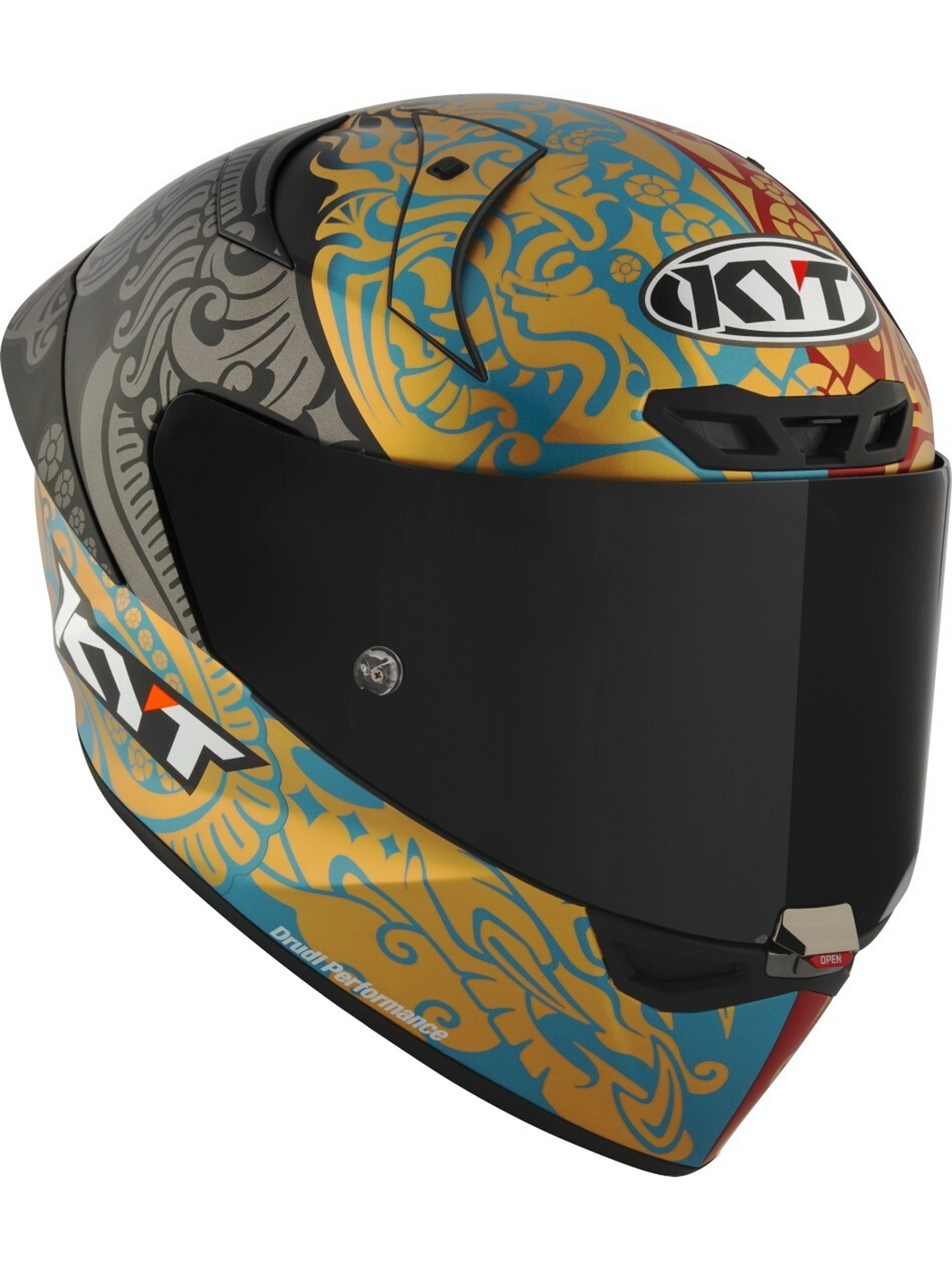 Capacete Kyt KX-1 Race Gp Bastianini Idn Rep 23 Fosco