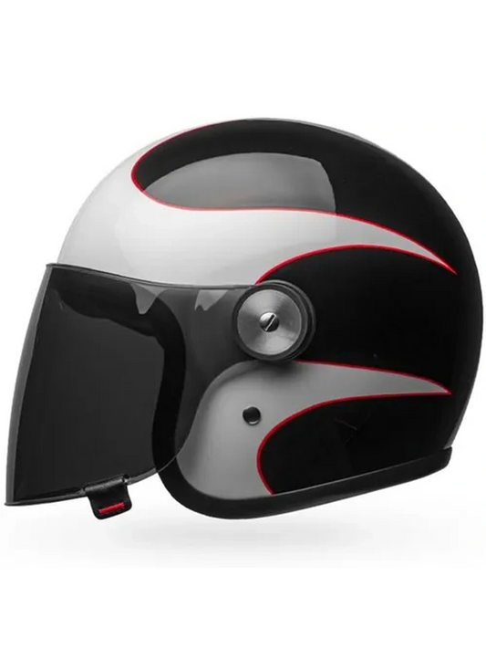 Capacete Bell Riot Boost Branco/Preto/Vermelho