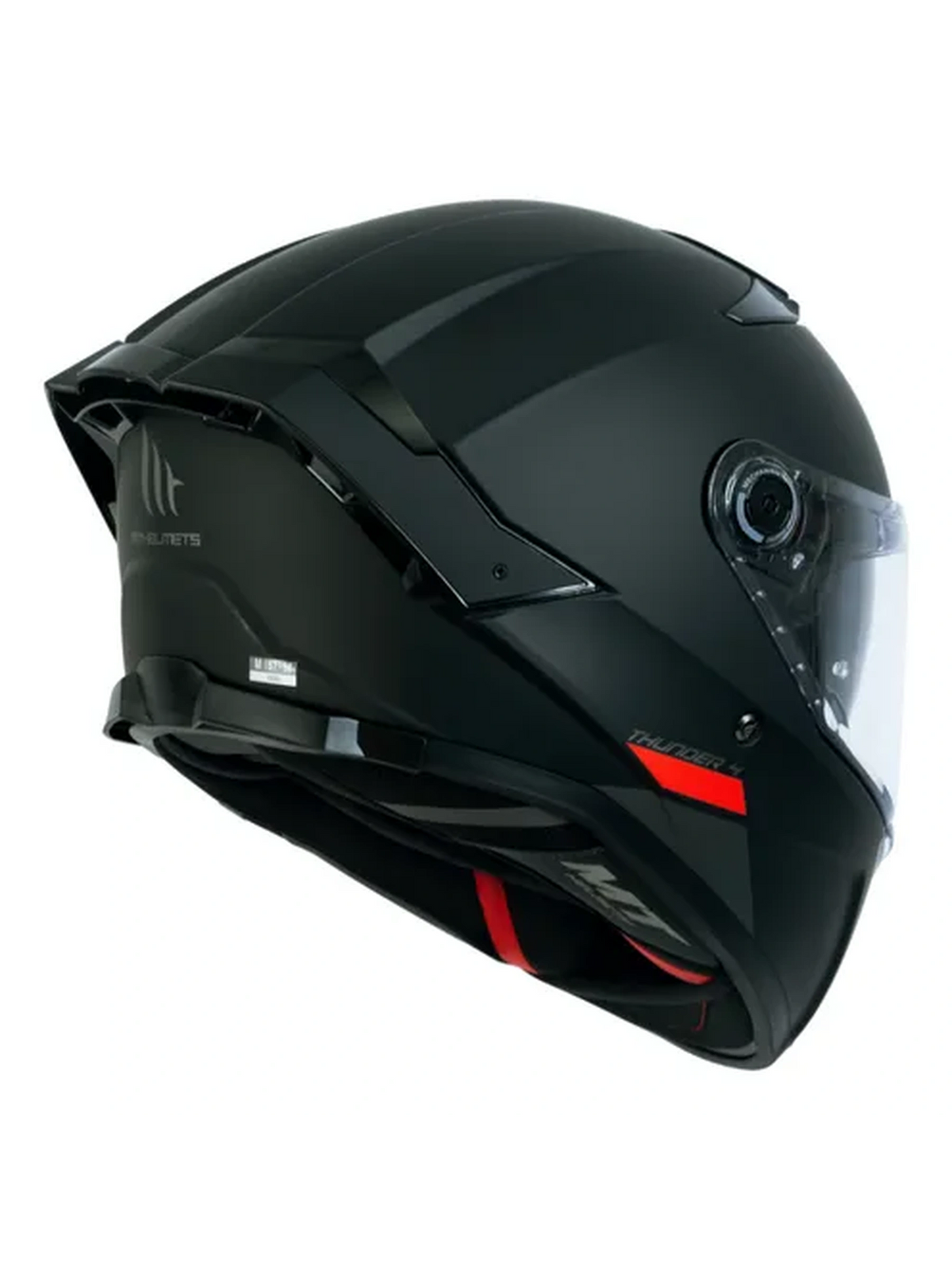 Capacete Mt Thunder 4 Solid Preto Fosco (A1)
