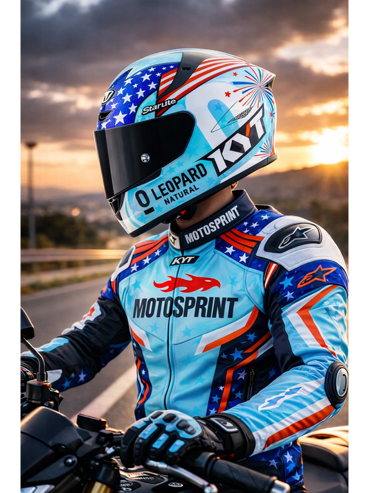 Capacete Kyt TT-Revo Leopard Americas