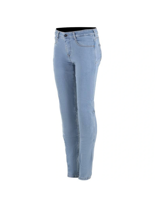 Calça Alpinestars Daisy v2 Womens Riding Denim Azul Claro