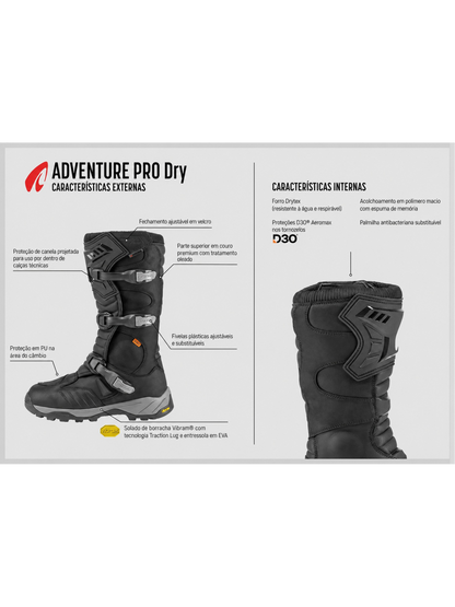 Bota Forma Adventure Pro Dry Impermeavel Preto