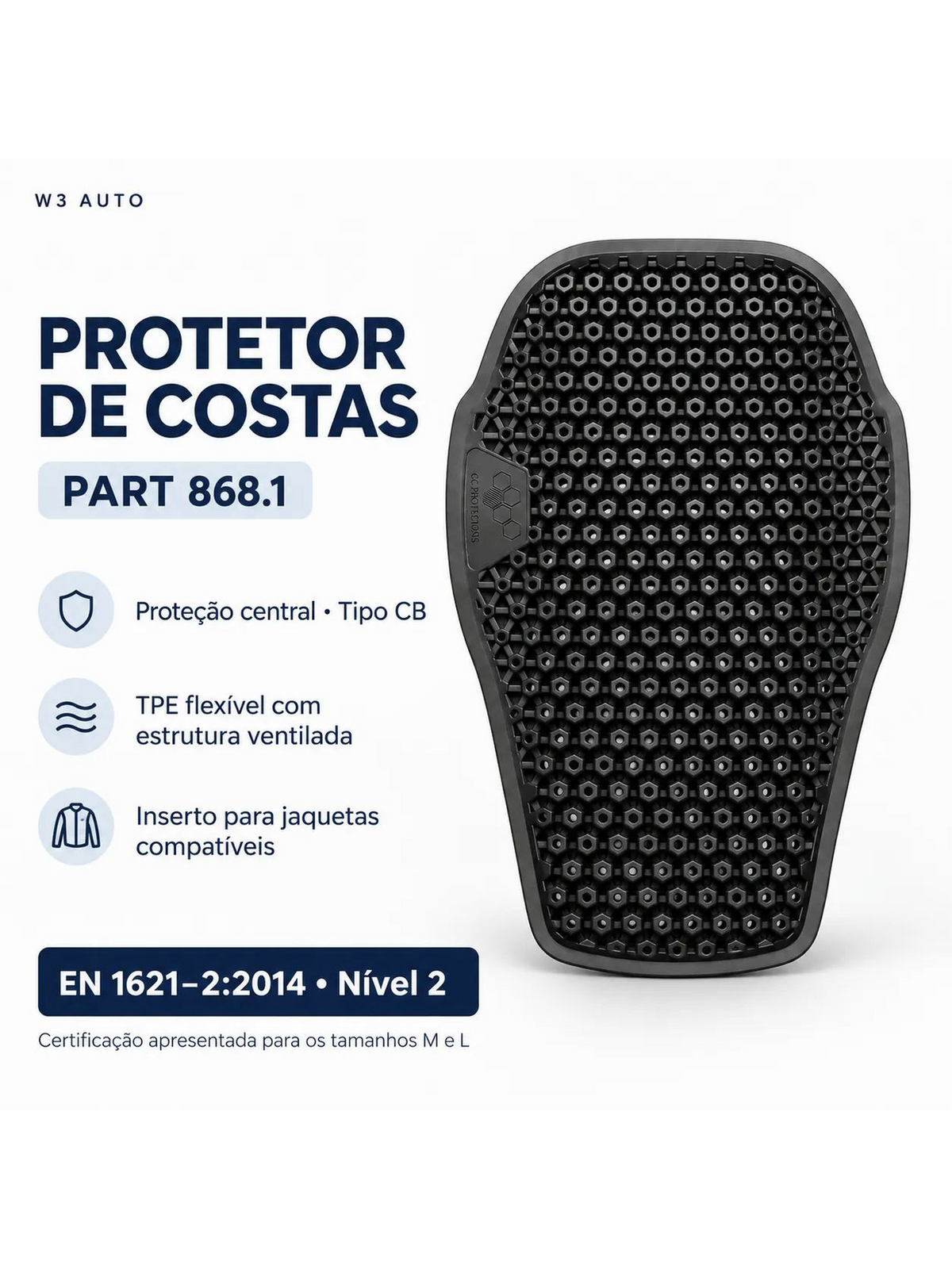 Protetor De Coluna Cc Protectors (868.1)
