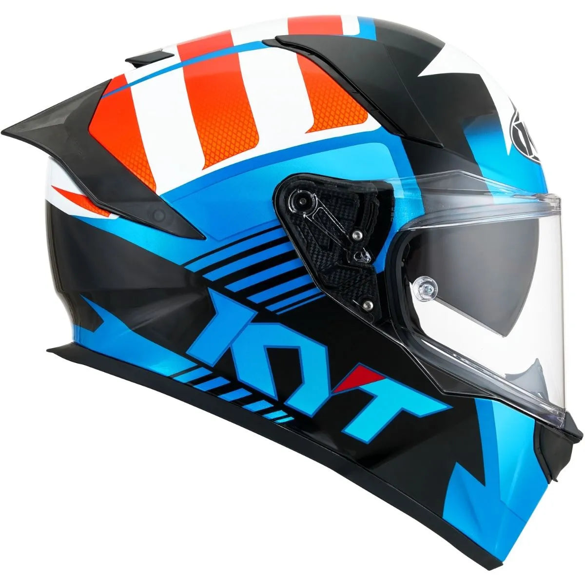 Capacete KYT R2R Straight Azul e Branco