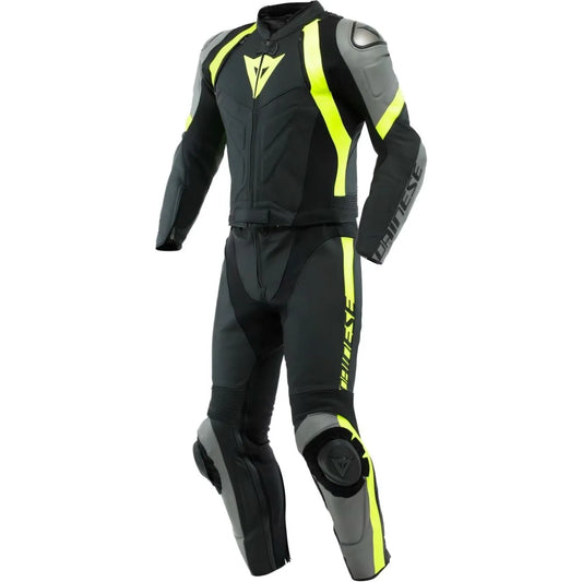 Macacao Dainese Div Avro 4 Preto Cinza e Amarelo fluo