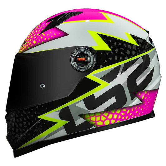 Capacete Ls2 FF358 Speedy Branco/Rosa