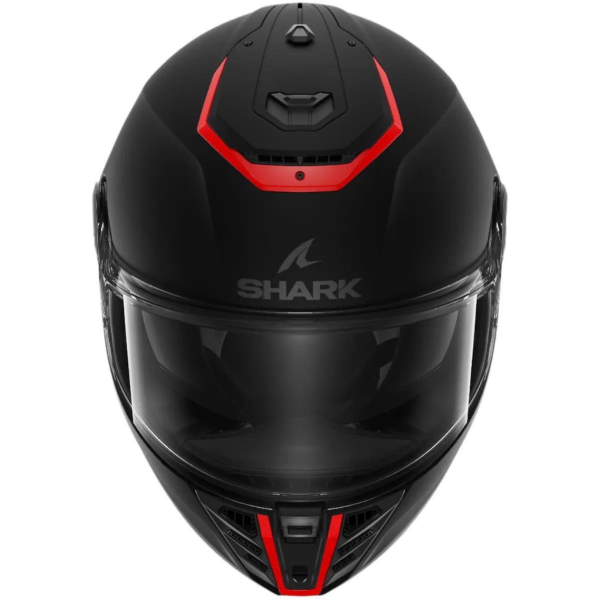 Capacete Shark Spartan RS Blank SP Preto e Vermelho Fosco (KOK)
