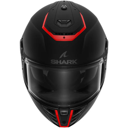 Capacete Shark Spartan RS Blank SP Preto e Vermelho Fosco (KOK)