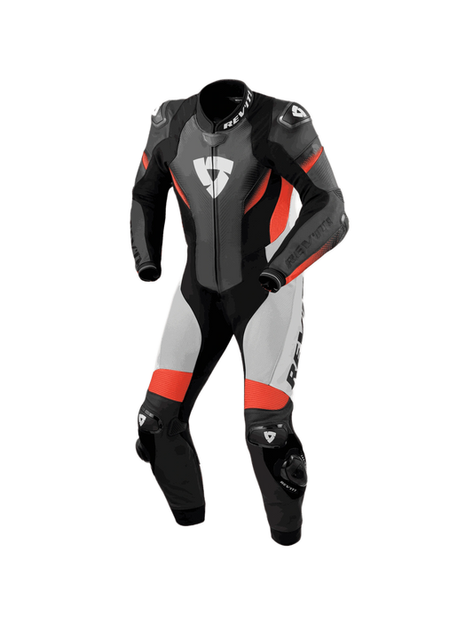 Macacão Revit Control Preto/Vermelho Neon