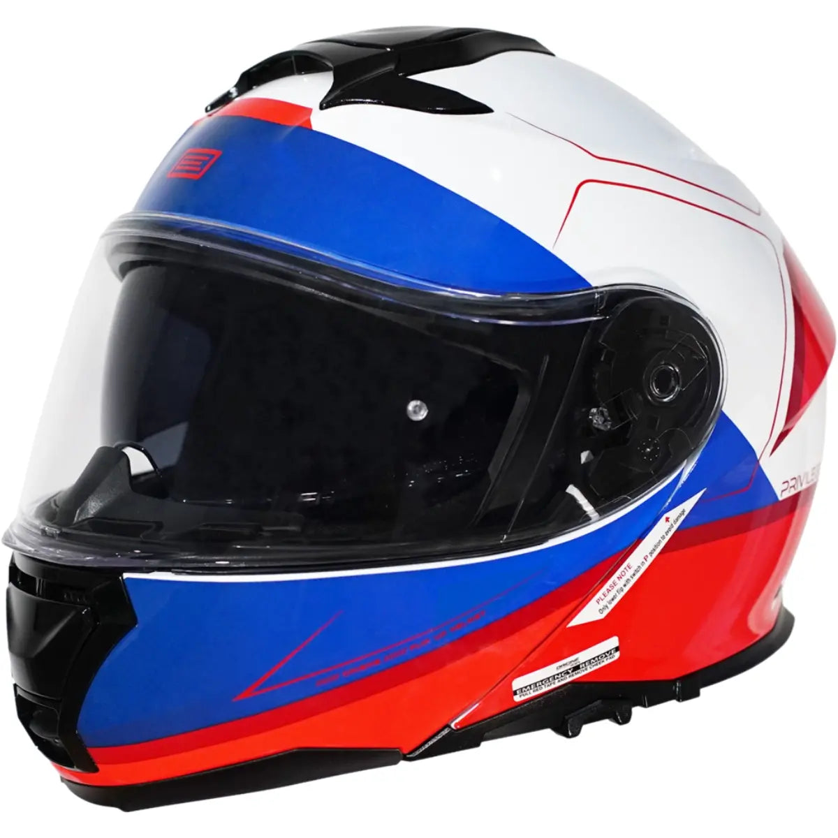 Capacete Origine Logic Privilege Vermelho e Branco
