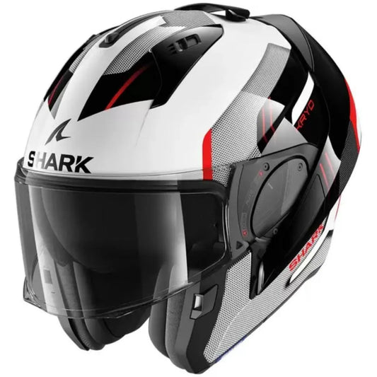 Capacete Shark Evo ES Kryd Branco/Preto/Vermelho (WKR)