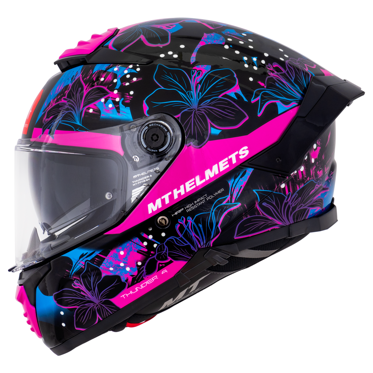 Capacete MT Thunder 4 Jungle Rosa (A8)