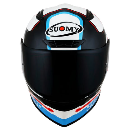 Capacete Suomy Track-1 Ninety Seven Branco e Vermelho
