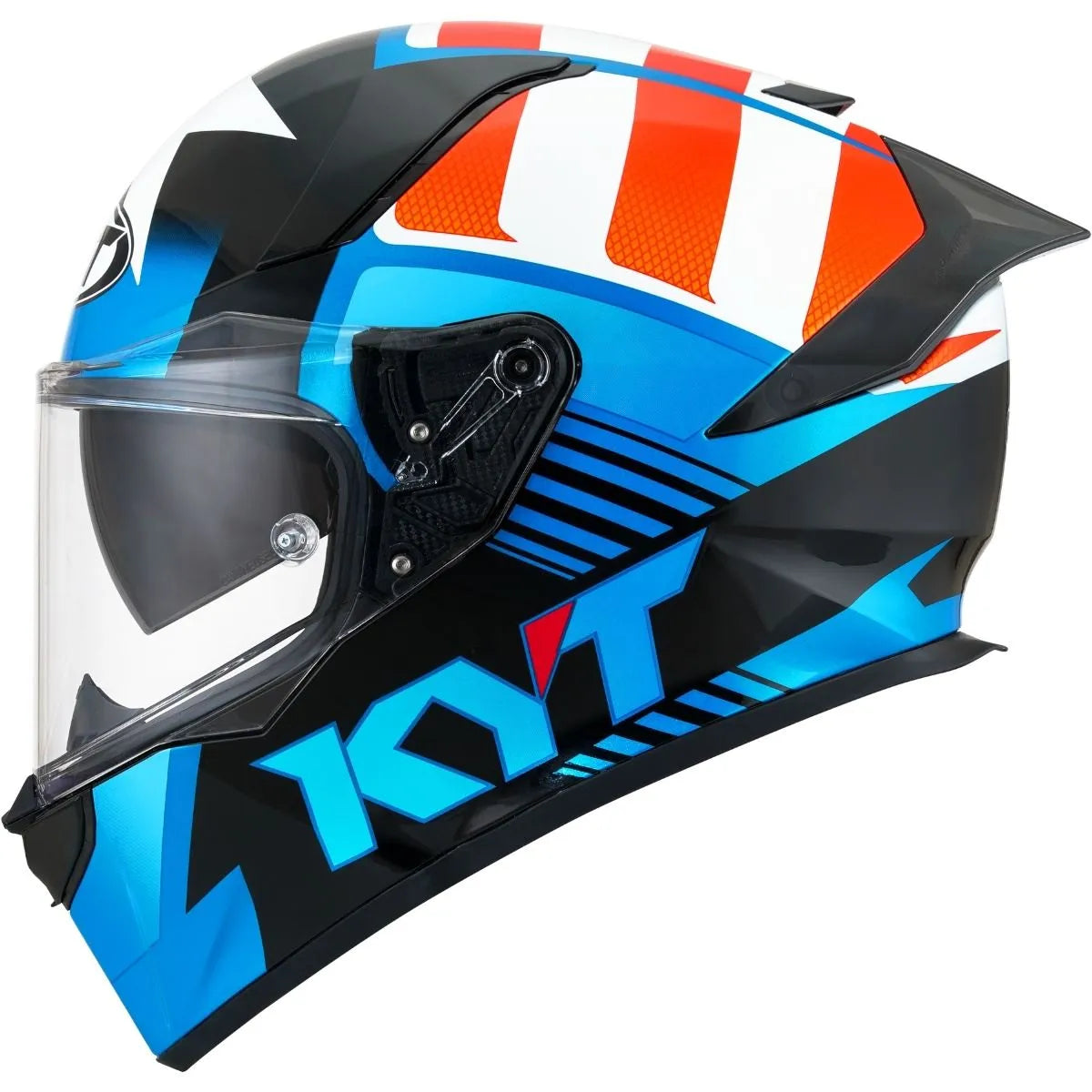 Capacete KYT R2R Straight Azul e Branco