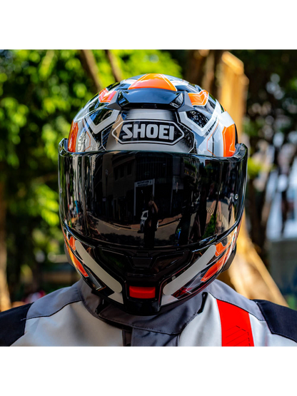 Capacete Shoei Neotec 3 Anthem TC-8 Preto/Cinza/Laranja