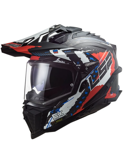 Capacete Ls2 Explorer C MX701 Extend Vermelho Fosco