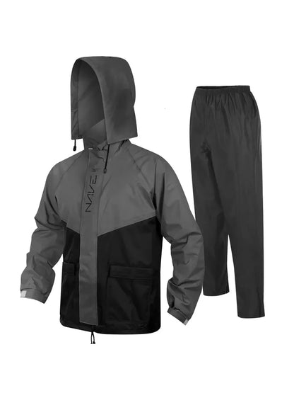 Capa de chuva Nave Titanium Preto/Chumbo