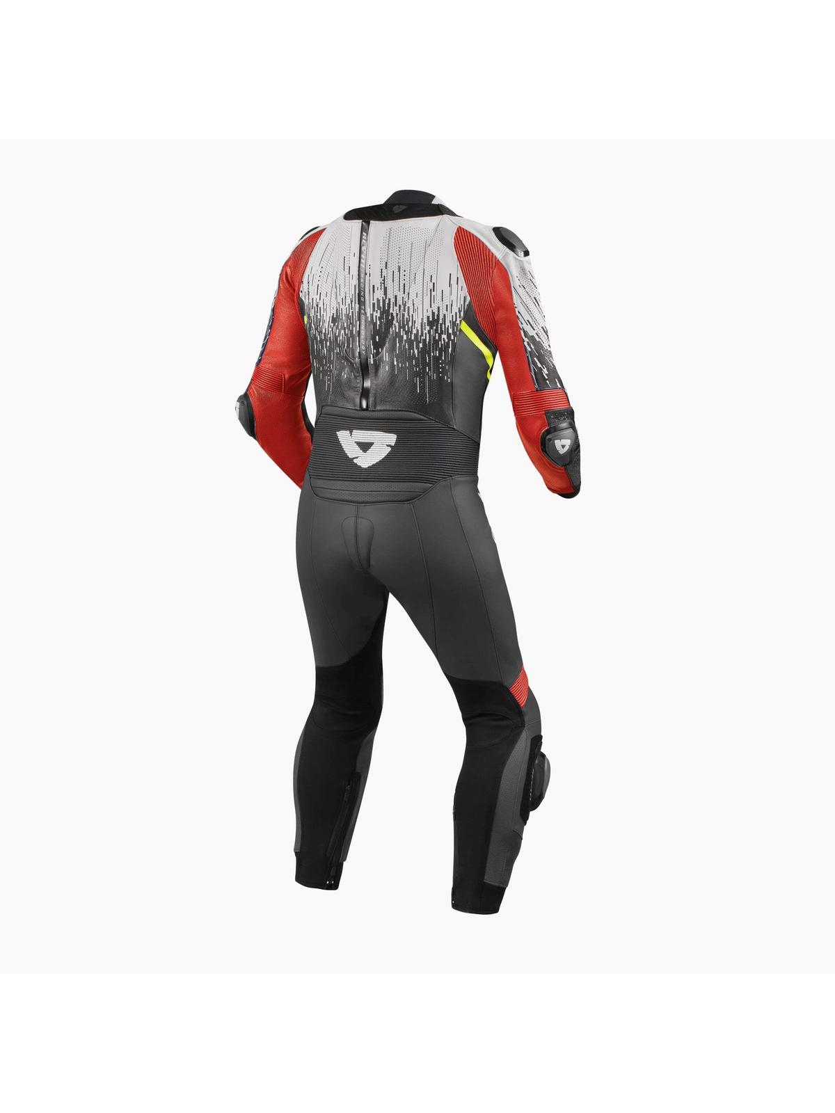 Macacão Revit One Piece Quantum 2 White-Neon Red