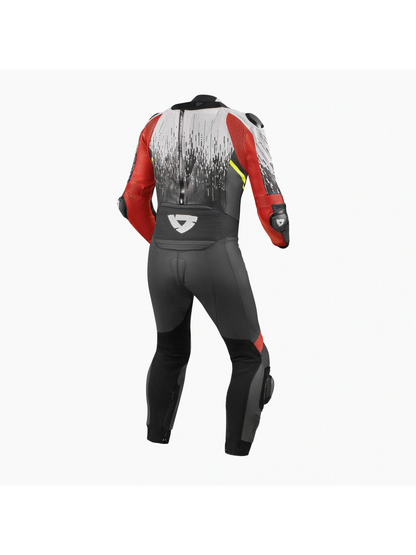 Macacão Revit One Piece Quantum 2 White-Neon Red