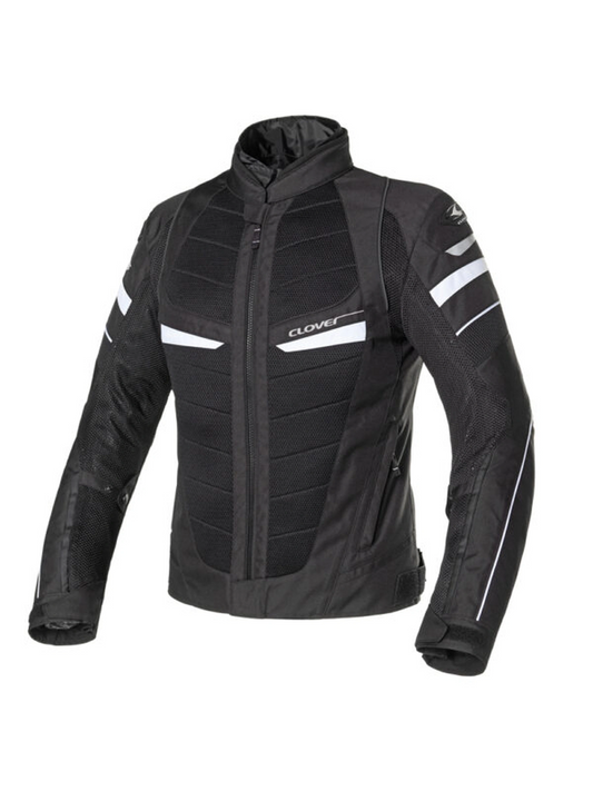 Jaqueta Clover Rainjet 2 Impermeavel Preto/Branco (N/B)