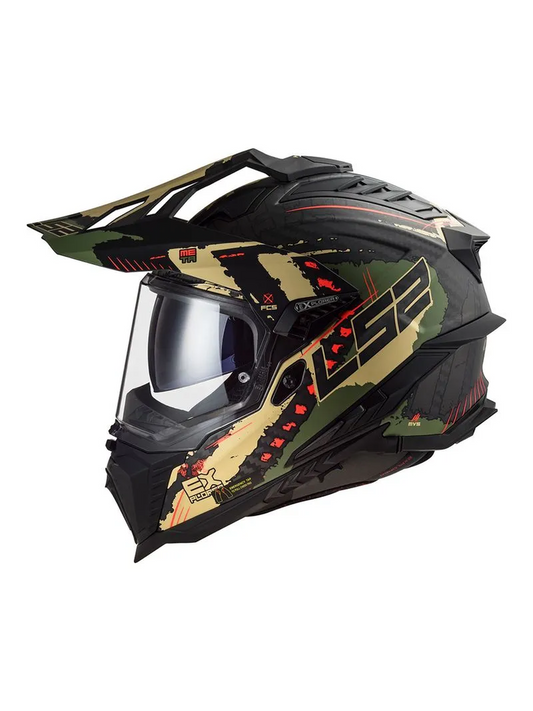 Capacete Ls2 Explorer C MX701 Extend Verde Militar Fosco