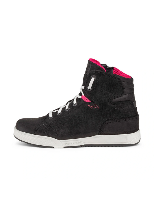 Tenis Forma Swift Dry Feminina Impermeavel Preto/Branco e Rosa