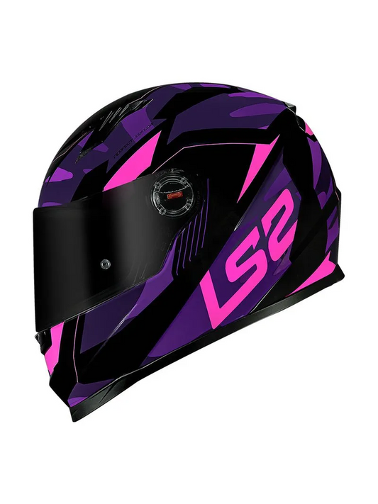 Capacete LS2 FF358 Tank Cam/Pto/Roxo