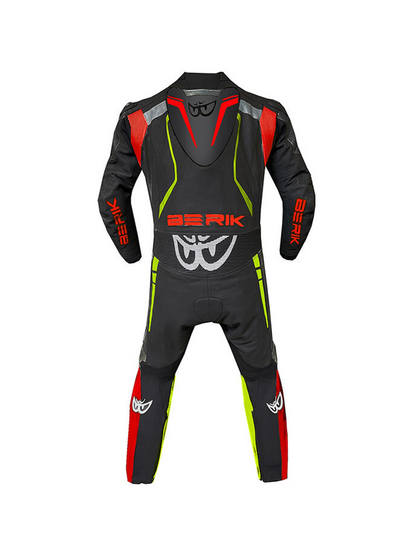Macacão Berik 1Pç R2 Preto/Amarelo Neon/Vermelho Neon/Branco