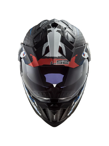 Capacete Ls2 Explorer C MX701 Extend Vermelho Fosco