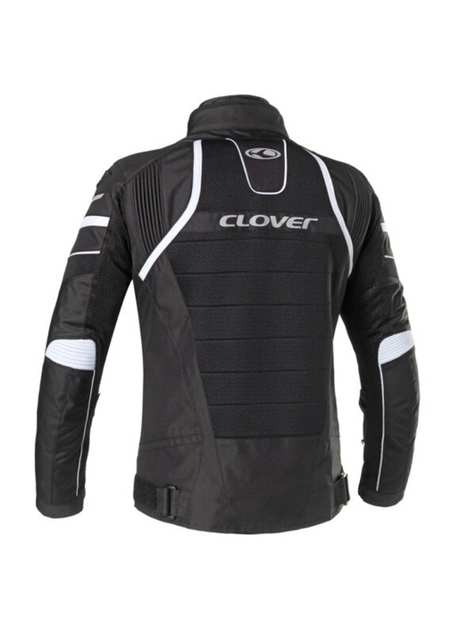 Jaqueta Clover Rainjet 2 Impermeavel Preto/Branco (N/B)