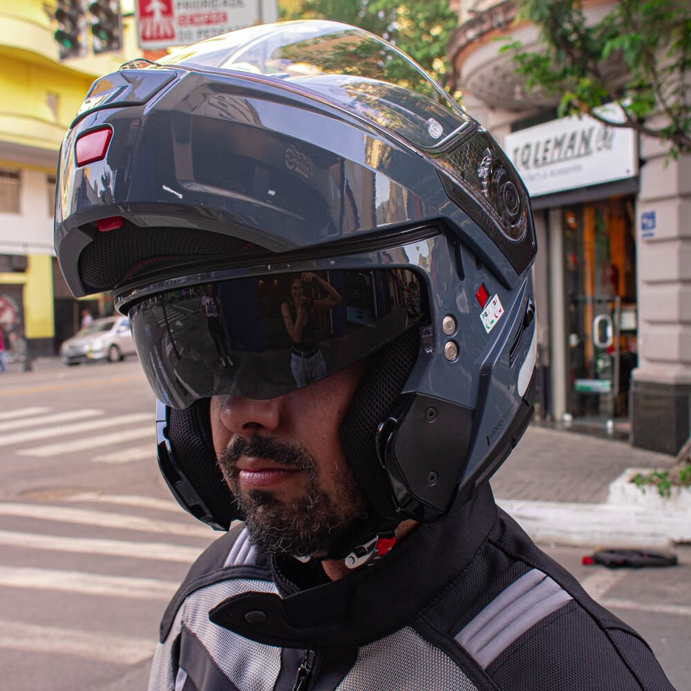 Capacete Nolan N90-3 Classic Cinza Slate