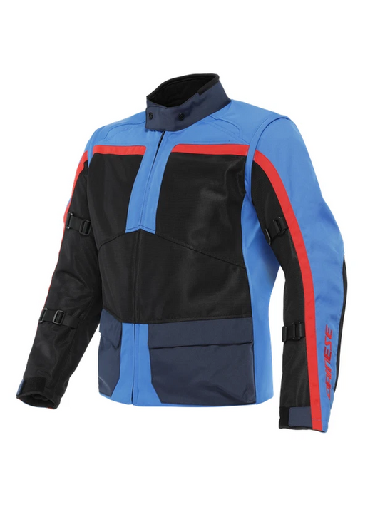 Jaqueta Dainese Outlaw Preto Azul e Vermelho