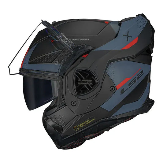 Capacete Ls2 Advant X Ff901 Oblivion Preto Fosco e Azul