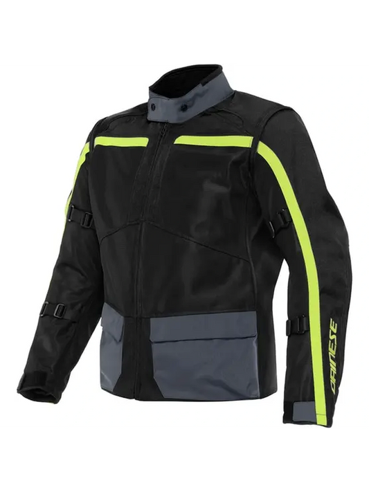 Jaqueta Dainese Outlaw Preto Ebano e Amarelo