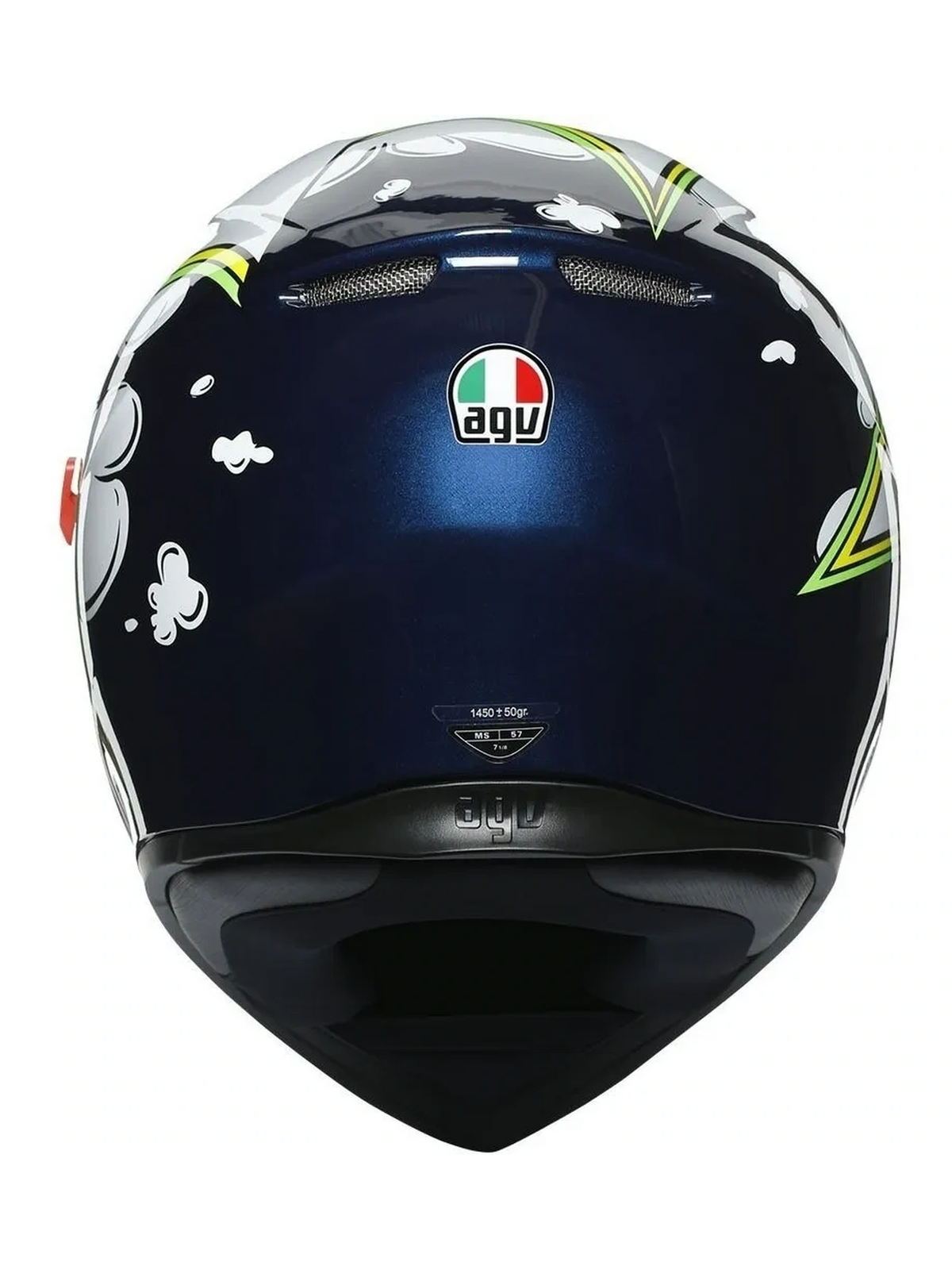 Capacete Agv K3 Sv Bubble Azul/Branco/Amarelo