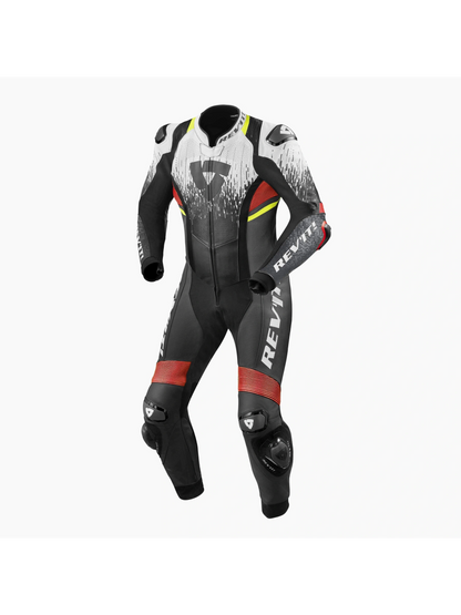 Macacão Revit One Piece Quantum 2 White-Neon Red