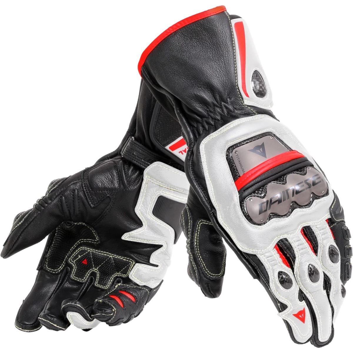Luva Dainese Full Metal 6 Preto Branco Vermelho Lava – Motosprint