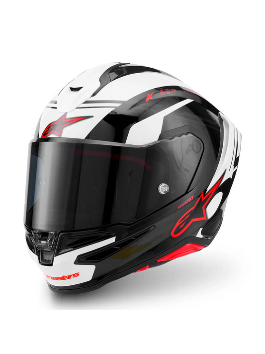 Capacete Alpinestars Sr7 A-Core Pto/Bco/Verm