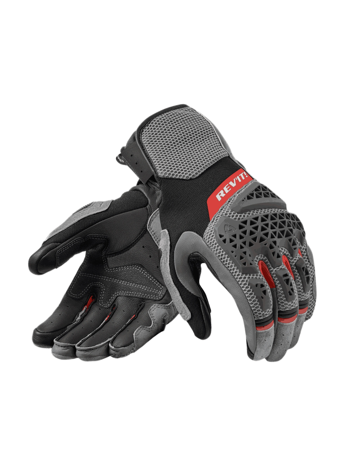 Luva Revit Sand 5 Cinza/Vermelho