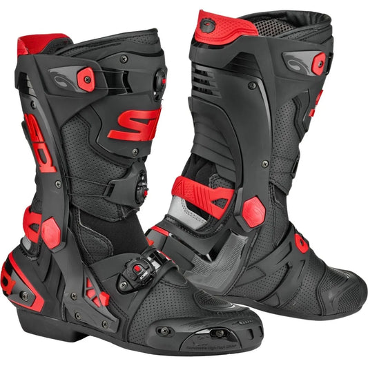 Bota Sidi Rex Air Preto Vermelho